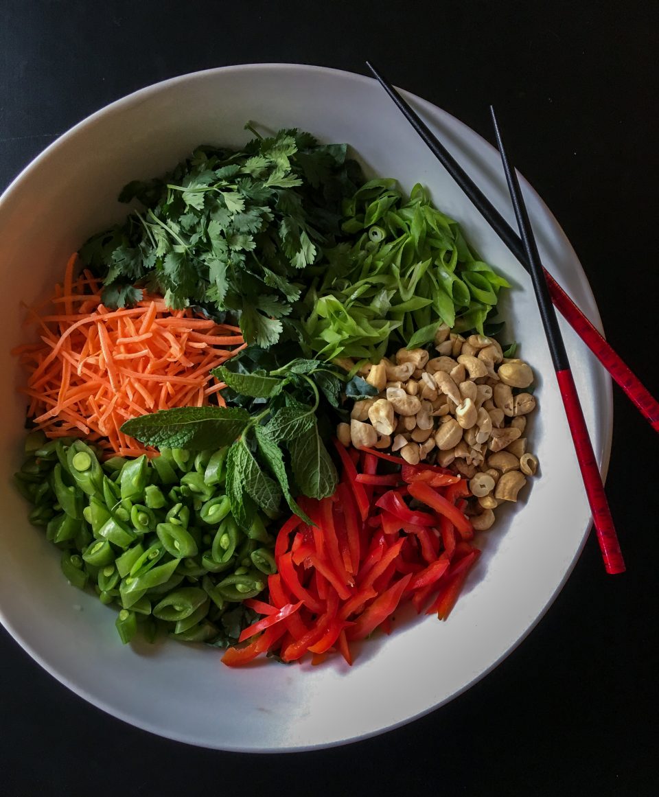 Thai Salad with Creamy Cashew Dressing - Zeal and Zest